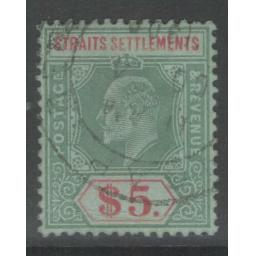 malaya-straits-settlements-sg167-1909-5-green-red-green-fine-used-717494-p.jpg