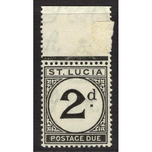 ST.LUCIA SGD4 1933 2d BLACK POSTAGE DUE MNH (MTD IN MARGIN)