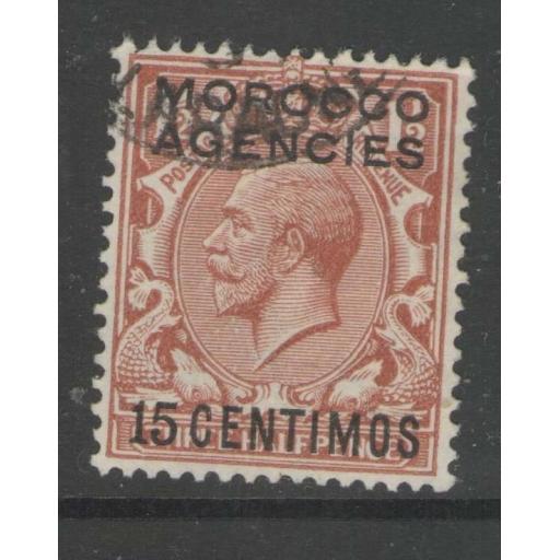 MOROCCO AGENCIES SG145 1929 15c ON 1½d FINE USED