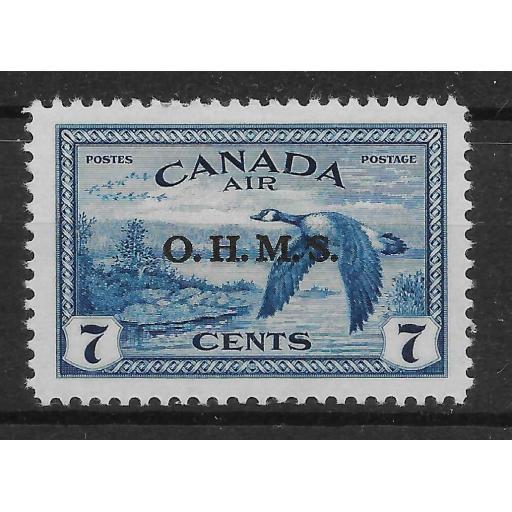 CANADA SGO171 1949 7c BLUE OFFICIAL MTD MINT