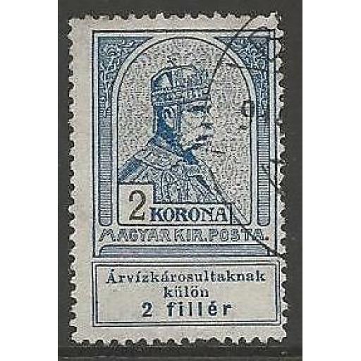 HUNGARY SG151 1913 2k+2f GREY-BLUE FINE USED