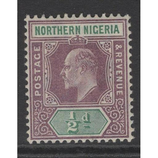 NORTHERN NIGERIA SG20 1905 ½d DULL PURPLE & GREEN MTD MINT