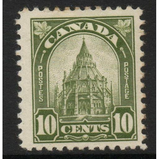 CANADA SG299 1930 10c OLIVE-GREEN MTD MINT