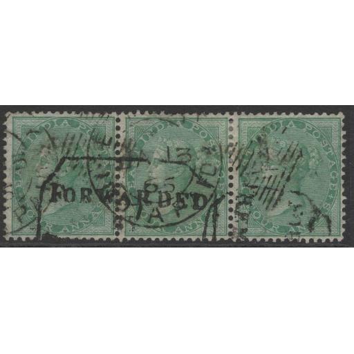 india-sg64-1865-4a-green-used-strip-of-3-716926-p.jpg
