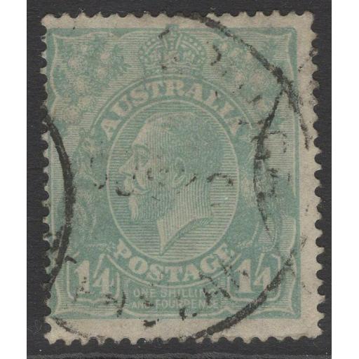 AUSTRALIA SG93 1927 1/4 PALE GREENISH BLUE USED