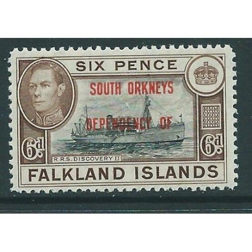 FALKLAND IS.DEP. SGC6 1944 6d SOUTH ORKNEYS MNH