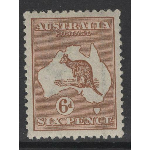 AUSTRALIA SG73 1923 6d CHESTNUT DIE IIB MTD MINT