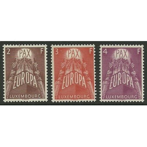 LUXEMBOURG SG626/8 1957 EUROPA MNH
