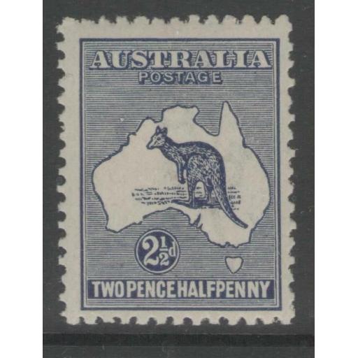 AUSTRALIA SG36b 1919 2½d DEEP INDIGO MTD MINT