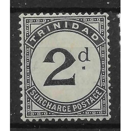 TRINIDAD & TOBAGO SGD11 1905-6 2d SLATE-BLACK POSTAGE DUE MTD MINT