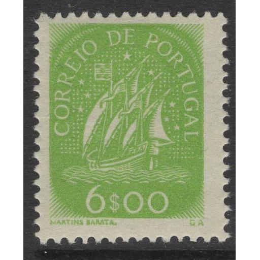 PORTUGAL SG954a 1949 6E YELLOW-GREEN MNH