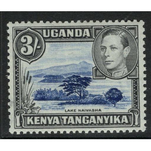 KENYA, UGANDA & TANGANYIKA SG147ac 1950 3/= DEEP VIOLET-BLUE & BLACK MTD MINT