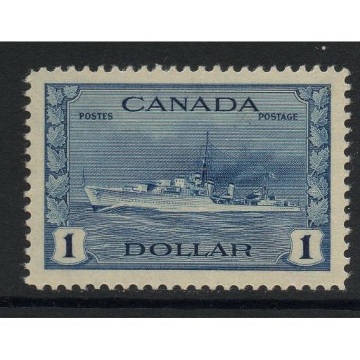 CANADA SG388 1942 $1 BLUE MTD MINT