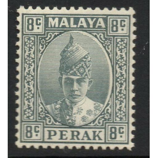 MALAYA PERAK SG110 1938 8c GREY MTD MINT
