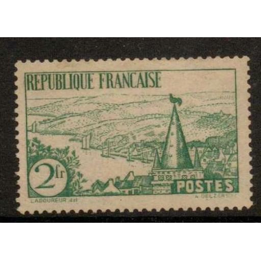 FRANCE SG525 1935 2f GREEN MTD MINT