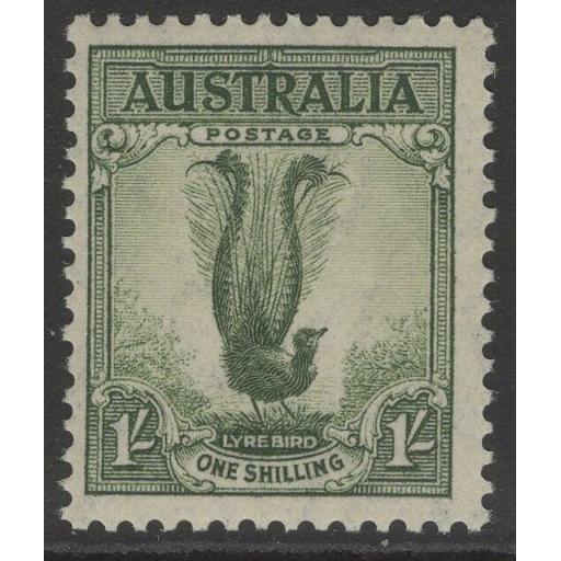AUSTRALIA SG174 1937 1/= GREY-GREEN MNH