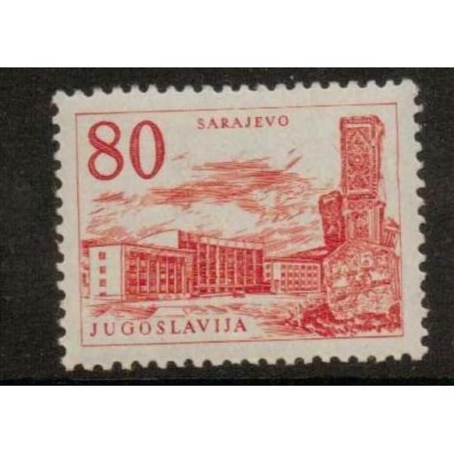 YUGOSLAVIA SG908 1958 80d RED MNH