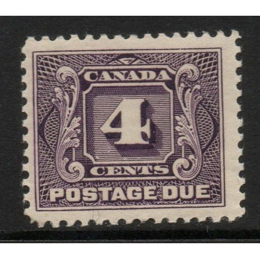 CANADA SGD5 1928 4c VIOLET POSTAGE DUE MNH