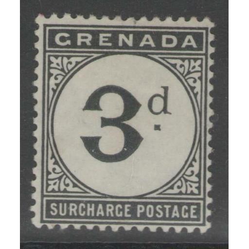 GRENADA SGD10 1906 3d BLACK POSTAGE DUE MTD MINT