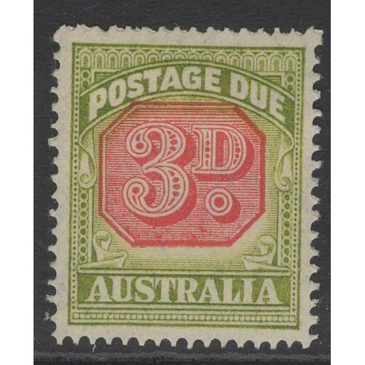 AUSTRALIA SGD115 1938 3d CARMINE & GREEN MTD MINT