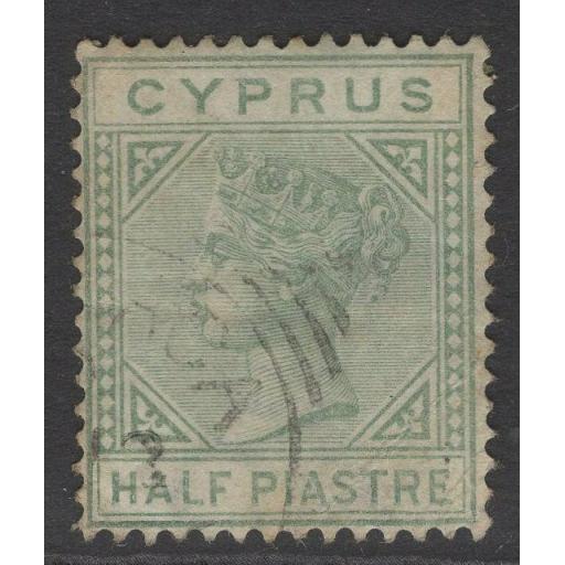CYPRUS SG16 1882 ½pi EMERLAD-GREEN USED