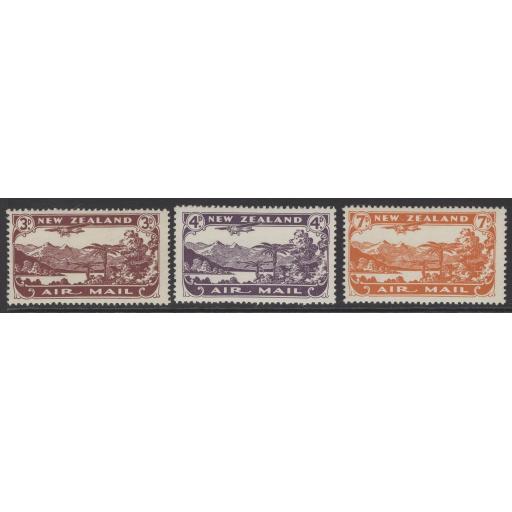 NEW ZEALAND SG548/50 1931 AIR STAMPS MTD MINT