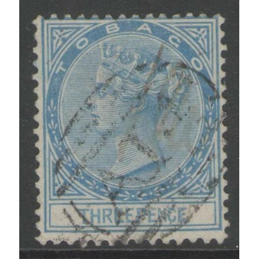 TOBAGO SG2 1879 3d BLUE USED