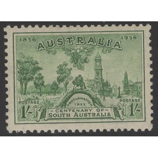 AUSTRALIA SG163 1936 1/= GREEN MTD MINT