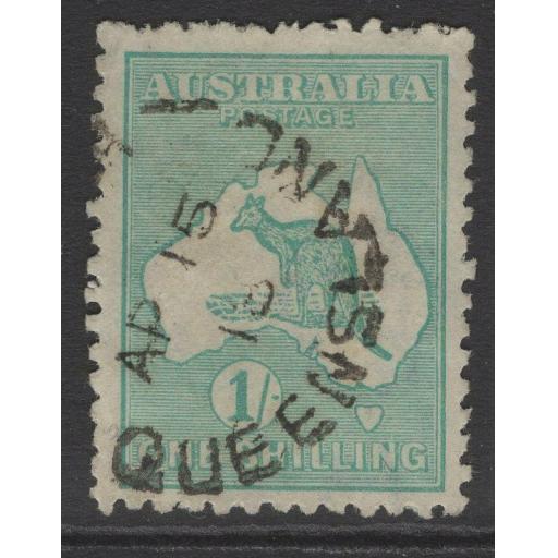AUSTRALIA SG11a 1913 1/= BLUE-GREEN USED