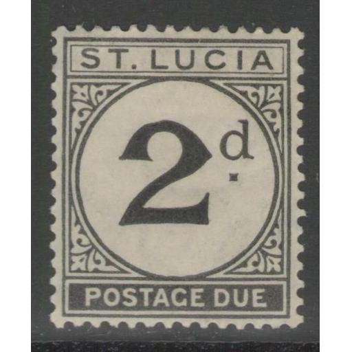 ST.LUCIA SGD4 1933 2d BLACK MTD MINT