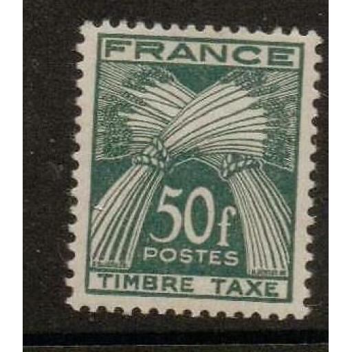 FRANCE SGD995 1946 50f POSTAGE DUE MTD MINT