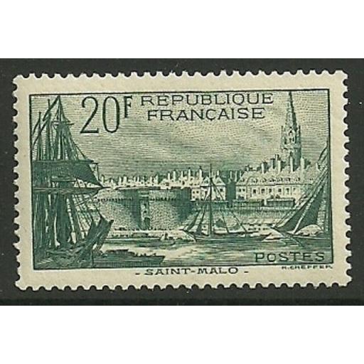 FRANCE SG601 1938 20f GREEN MTD MINT