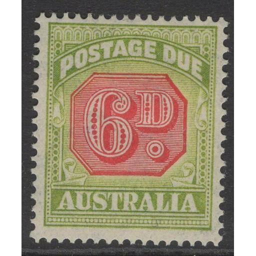 AUSTRALIA SGD117 1938 6d CARMINE & GREEN MTD MINT