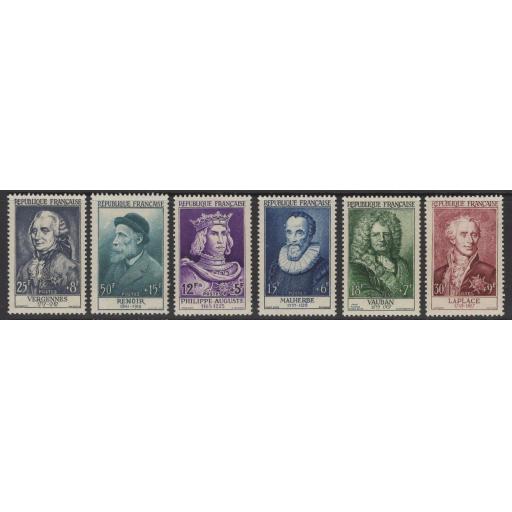FRANCE SG1253/8 1955 NATIONAL RELIEF FUND MNH