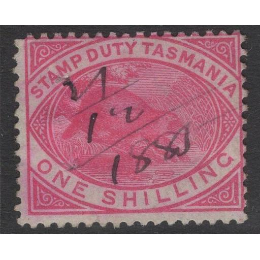 TASMANIA SGF29 1880 1/= ROSE-PINK USED