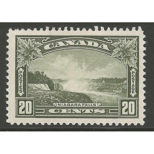 CANADA SG349 1935 20c OLIVE-GREEN MTD MINT