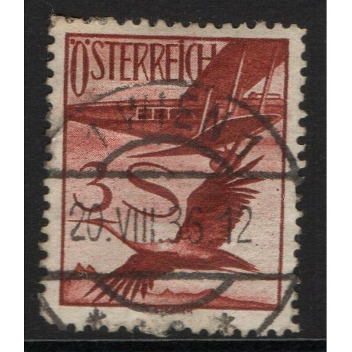 AUSTRIA SG633 1926 3s RED-BROWN USED