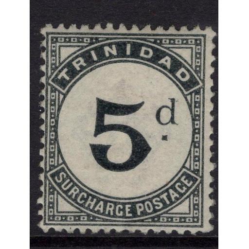 TRINIDAD SGD6 1885 5d SLATE-BLACK POSTAGE DUE MTD MINT