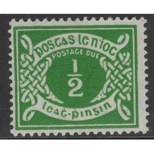 IRELAND SGD5 1942 ½d EMERALD-GREEN POSTAGE DUE MTD MINT