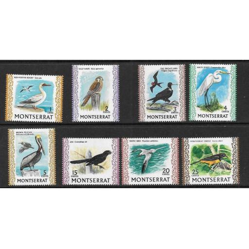 MONTSERRAT SG295/302 1972-4 BIRDS MNH