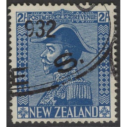 NEW ZEALAND SG466 1926 2/= DEEP BLUE USED