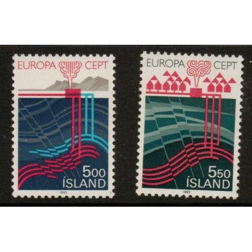 ICELAND SG628/9 1983 EUROPA MNH