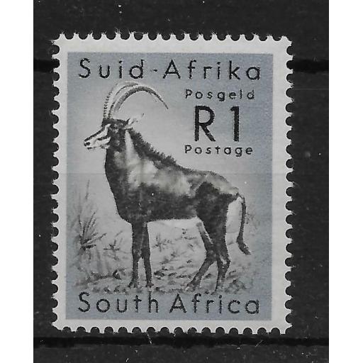 SOUTH AFRICA SG197 1961 1r BLACK & COBALT MNH