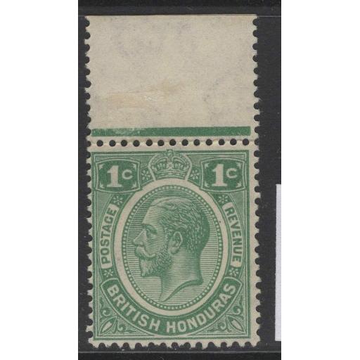 BRITISH HONDURAS SG126 1929 1c GREEN MTD MINT