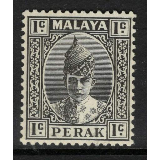 MALAYA PERAK SG103 1939 1c BLACK MTD MINT