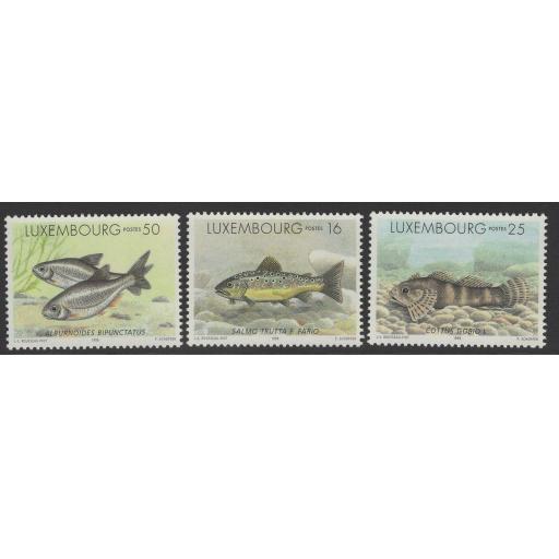 LUXEMBOURG SG1469/71 1998 FRESHWATER FISH MNH
