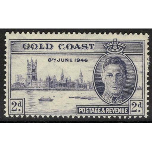 GOLD COAST SG133 1946 2d VICTORY p13½x14 MTD MINT