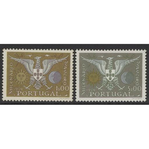 PORTUGAL SG1162/3 1959 MILLENARY OF AVEIRO MNH