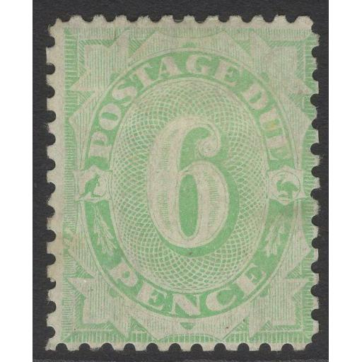 AUSTRALIA SGD50 1908 6d GREEN POSTAGE DUE MTD MINT