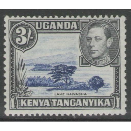 KENYA, UGANDA & TANGANYIKA SG147a 1947 3/= DEEP VIOLET-BLUE & BLACK MTD MINT
